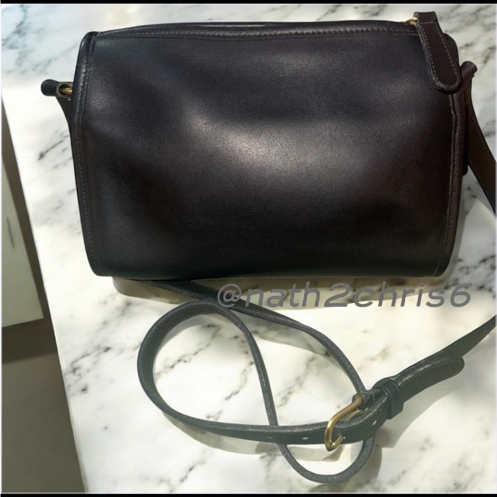 COACH Vintage Austin Black leather Crossbody bag. EUC Rare. 90’s - Picture 3 of 15